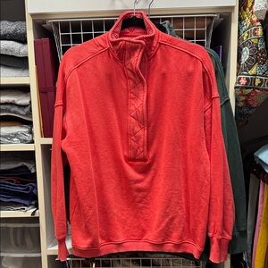 Aerie Coral Snap Pullover